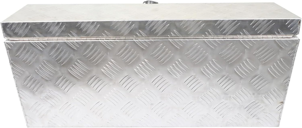 30 Aluminum Trailer Tool Box Chest box Pickup Truck Bed Storage Toolboxes Organizer Side Handle, Lock w/ 2 Keys, Silver