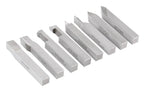 Accusize Industrial Tools 1/2'' 8 Pcs Hss Tool Bit Set, Pre-Ground for Turning and Facing Work, 2662-2004