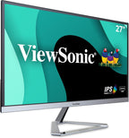 ViewSonic VX2776-SMHD 27 Inch 1080p IPS Monitor with FreeSync  Ultra-Thin Bezels  HDMI and DisplayPort