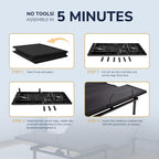 EGOHOME Split King Adjustable Bed Frame and 14 Inch Cooling Memory Foam Mattress, Wireless Remote Head and Foot Incline, 12 inch Legs, Zero Gravity