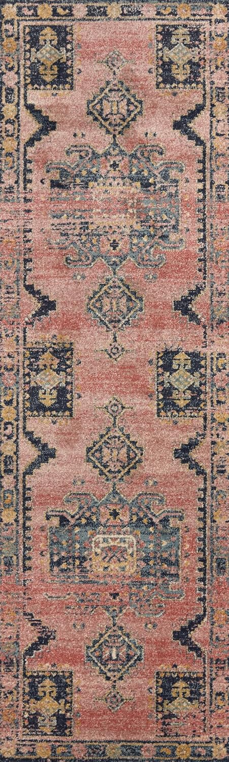 Loloi Jocelyn Collection JOC-06 Rose/Rose 7'-10" x 10' .38" Thick Area Rug
