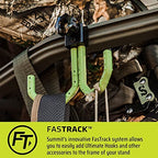 Summit Viper SD Climbing Treestand  Lightweight Aluminum, Foam Padded Seat, 300 lbs Capacity, Includes Safety Harness