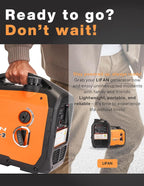 LIFAN 2300W Gasoline Inverter Generator - Portable  Quiet & Fuel-Efficient Power Solution for Home  Camping  RV & Emergency Use with Parallel Capability