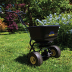 Spyker Lawn and Handheld Spreader Kit: Pro-Series 50 Pound Broadcast Spreader with 5 Pound Handheld Spreader Kit