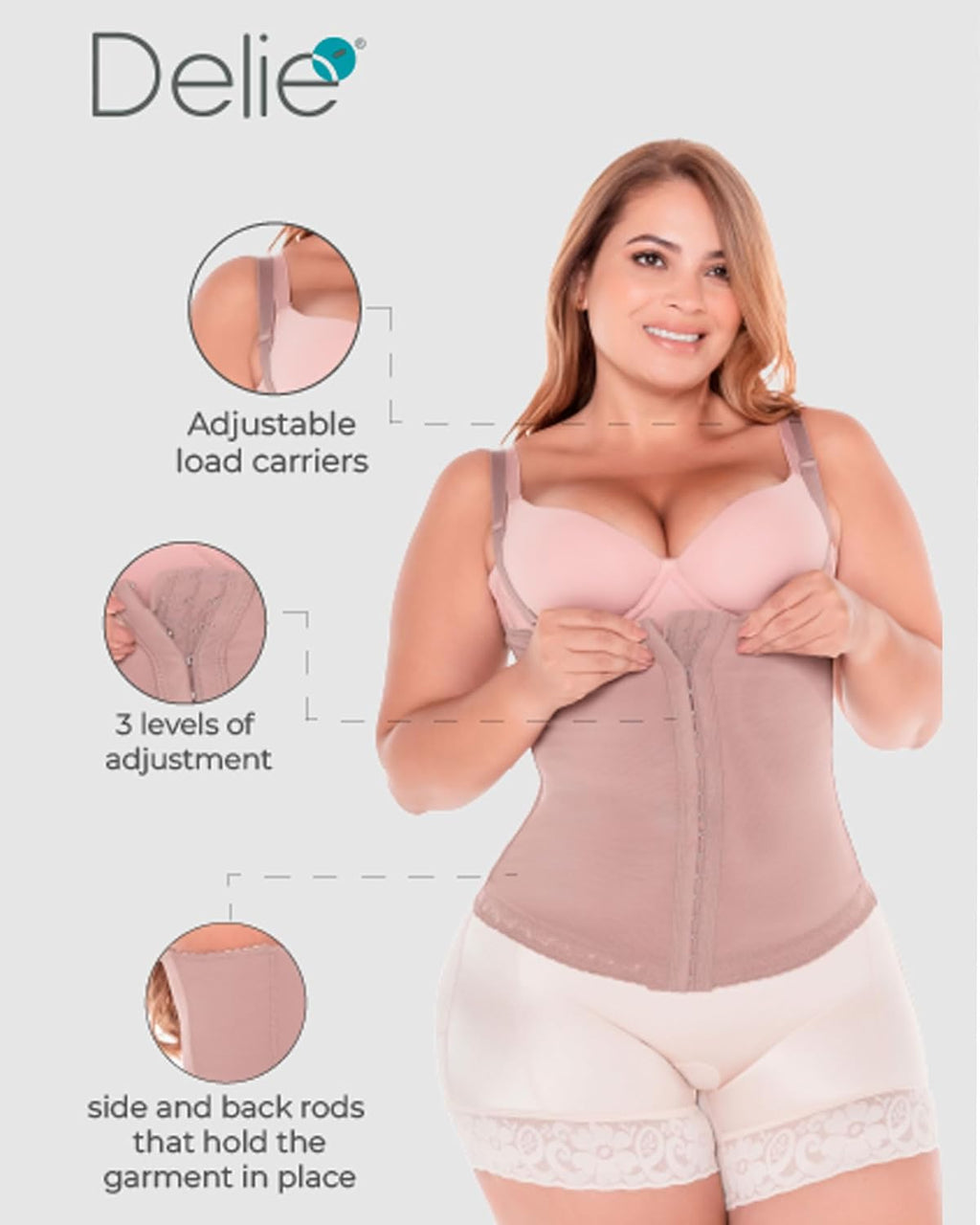 Fajas DISENOS D´Prada 09006 Womens Waist Cincher Girdles