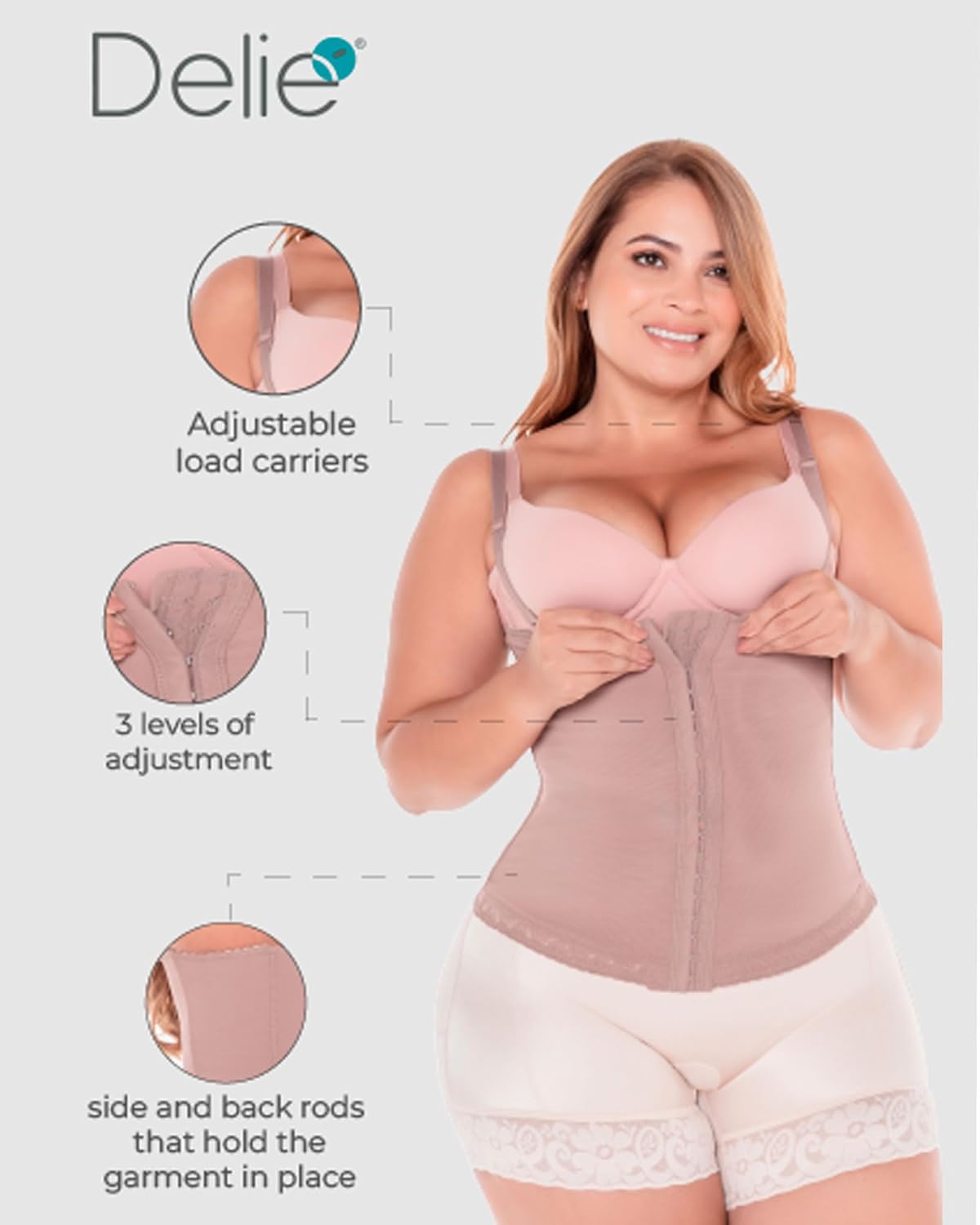 Fajas DISENOS D´Prada 09006 Womens Waist Cincher Girdles