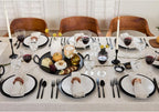 Solino Home Linen Dinner Napkins and Tablecloth 60 x 120 Inch - 100% Pure Linen Cloth Fabric Classic Hemstitch - Handcrafted from European Flax and Machine Washable
