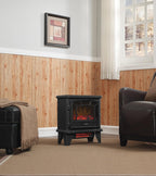 duraflame® Infrared Quartz Electric Fireplace Stove Heater, Black