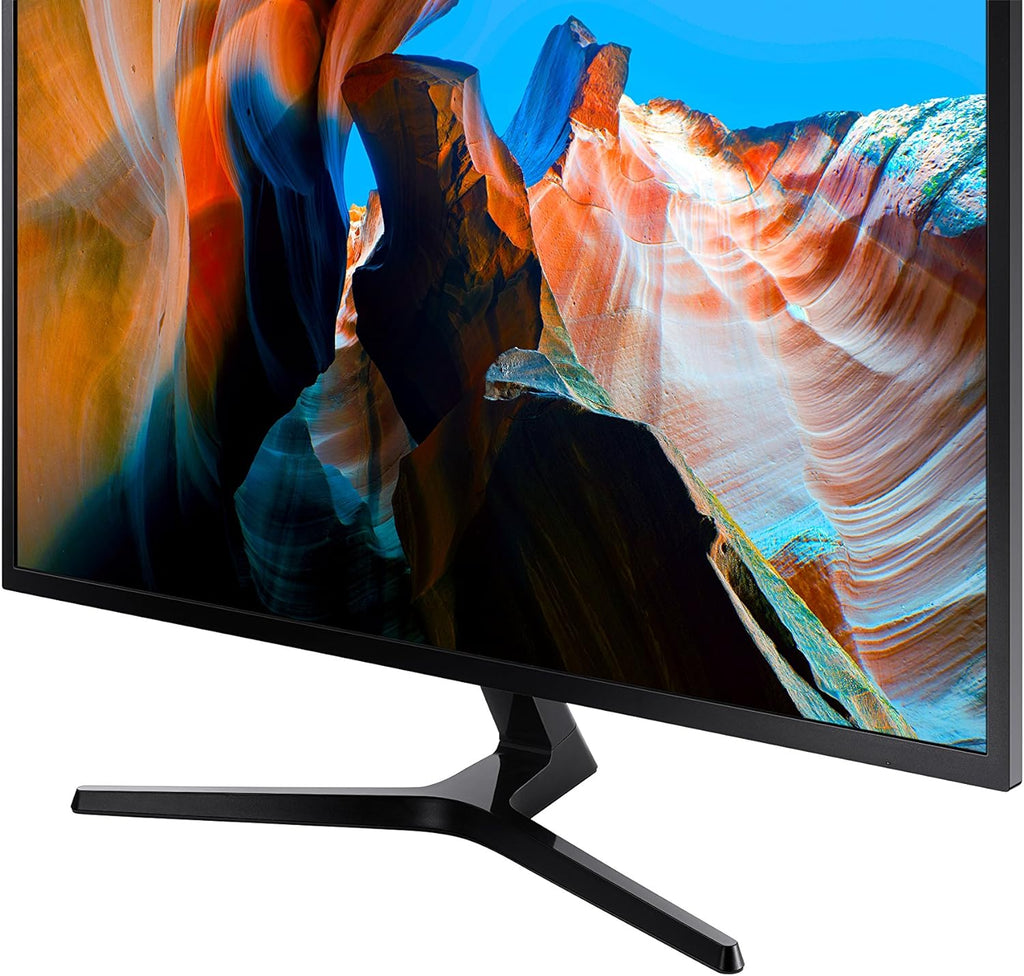 SAMSUNG 32" UJ59 Series 4K UHD (3840x2160) Computer Monitor VA Panel  HDMI  Display Port  Eye Saver/Flicker Free Mode  FreeSync  LU32J590UQNXZA  Black