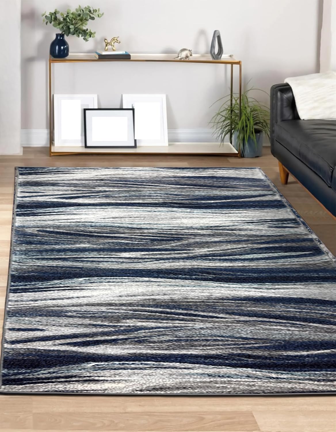 Keen Home Design Area Rugs - 9x12 Non-Shedding, Abstract Rugs for Kitchen, Living Room, Bedroom, Dining Room, Entryway - Size: 9'2" x 11'11", Multi