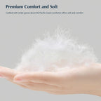 Pacific Coast Comforter King Size, Filled in White Goose Down Bedding Comforter King Size .All Season White Luxury Hotel Fluffy Duvet Insert, 106"x90"