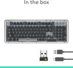 Logitech Alto Keys K98M Wireless Mechanical Keyboard, Customizable Keyboard with Vibration Absorbing Gasket, Backlit Keys, Bluetooth, USB-C Charging, for PC, Mac, Laptops - Graphite