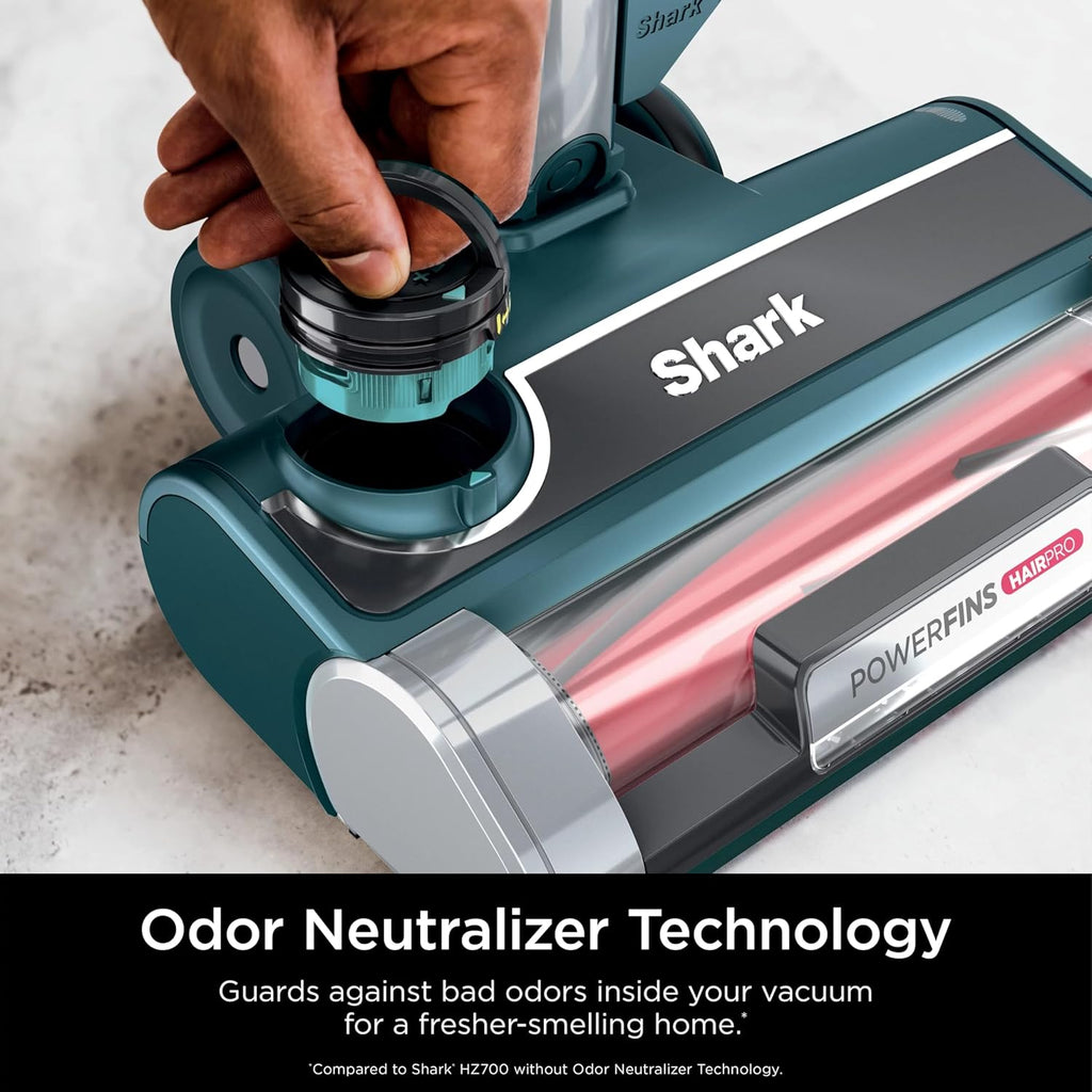 Shark HZ700 Ultralight PetPro Corded Stick Vacuum with PowerFins HairPro Odor Neutralizer Technology, Crevice & Upholstery Tool, Blue Iris (Renewed)