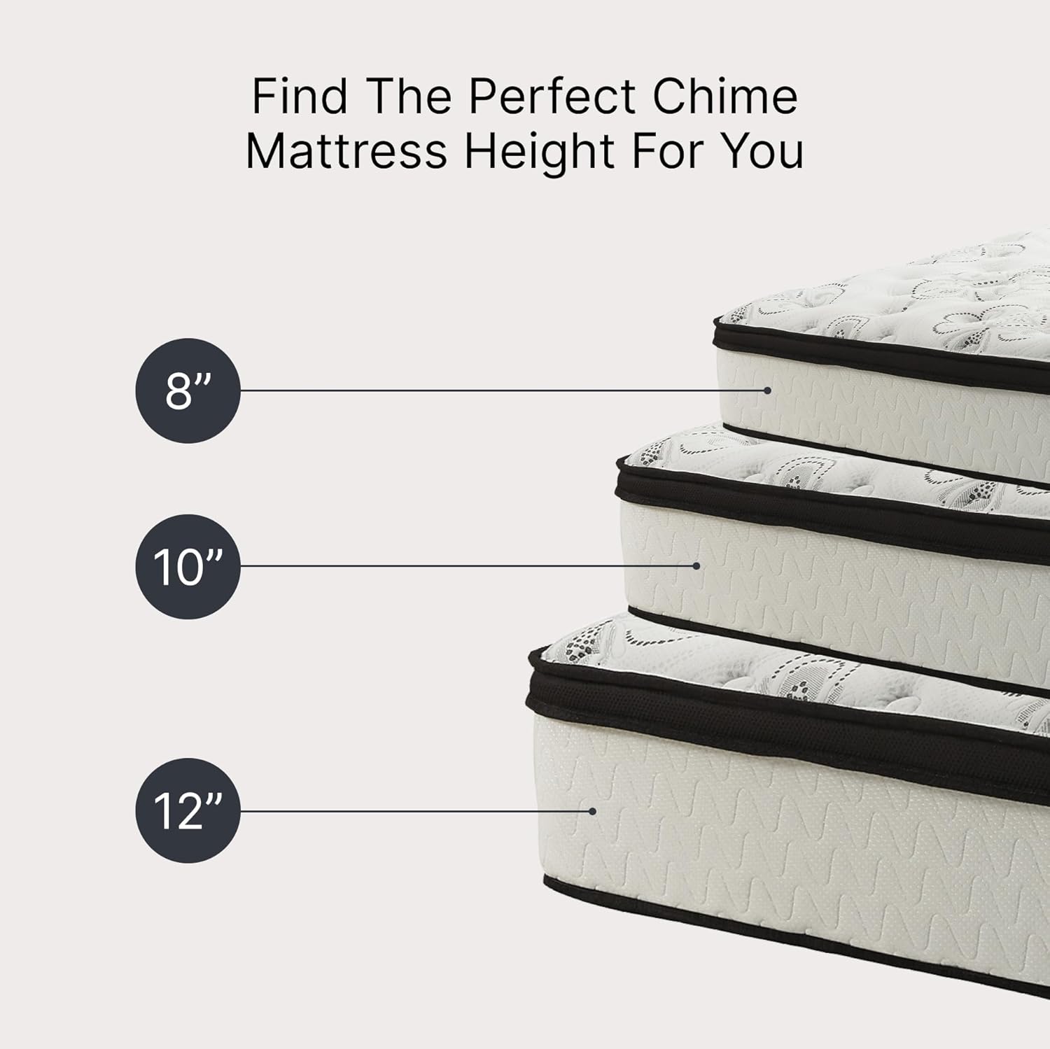 Signature Design by Ashley Chime Hybrid Twin 12" Mattress with Gel Memory Foam, Medium Firm, Pressure Relief, Fiberglass Free Mattress in a Box
