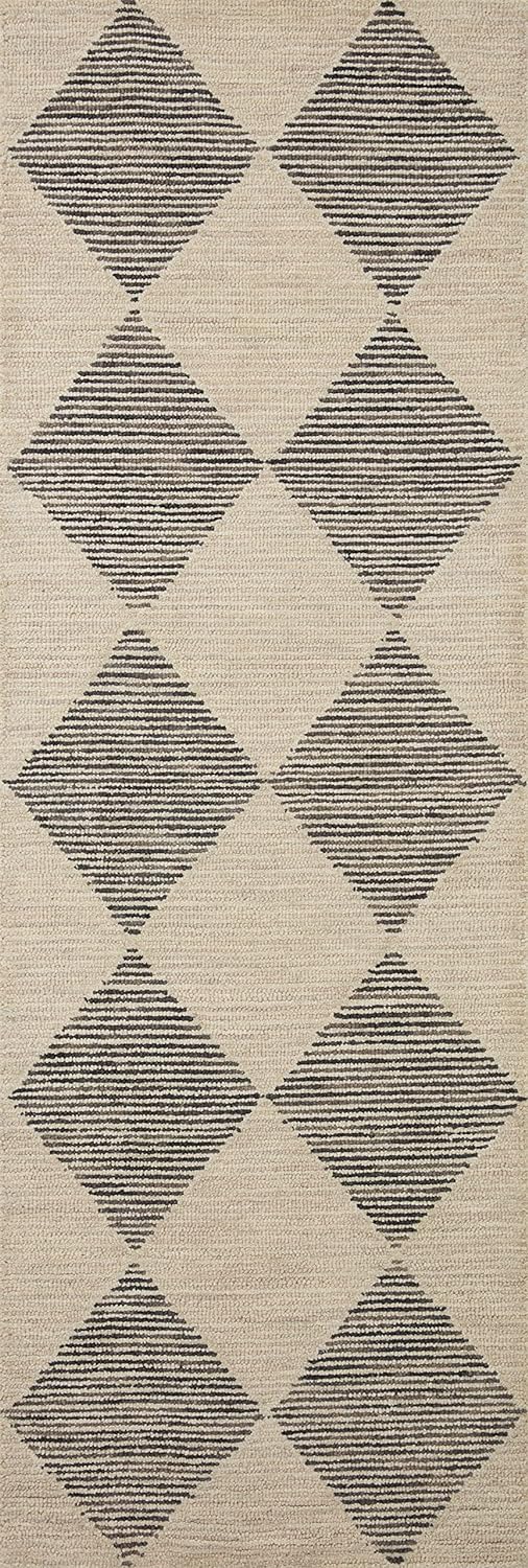 Loloi Chris Loves Julia Francis Collection FRA-01 Beige/Charcoal 5'-0" x 7'-6" Area Rug