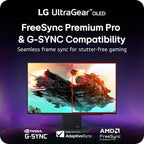 LG 32GX870A-B 32-inch Ultragear 4K UHD (3840 x 2160) OLED Gaming Monitor  Dual-Mode  240Hz  0.03ms  NVIDIA  AMD FreeSync Premium Pro  VESA DisplayHDR True Black 400  USB Type-C  DP2.1