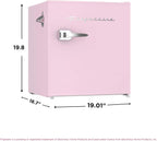 Frigidaire EFR176 1.6 cu. ft. Retro Bar Fridge with Side Bottle Opener (Pink)
