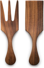 Ironwood Large Salinas Salad Bowl and Farmhouse Salad Utensil Set, Acacia Wood