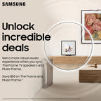 SAMSUNG 55-Inch Class QLED 4K LS03D The Frame Series Quantum HDR Smart TV w/Dolby Atmos  Art Mode  Anti-Reflection  Customizable Frame  Slim Fit Wall Mount with Alexa Built-in (QN55LS03D  2024 Model)
