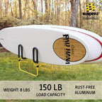 Suspenz Double-Up SUP Stand, Holds 2 Stand Up Paddle Boards or Surfboards, Yellow (22-9936)