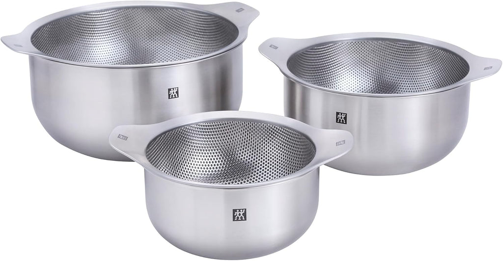 ZWILLING Prep 6-pc Brushed Stainless Steels Nesting Bowls & Strainers Set