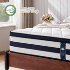 Queen Size Mattress, 14 Inch Gel Memory Foam Sprung Hybrid Mattress, Cooling and Pressure Relief for Breathable Sleep, Certipur-Us Certified, 120-Night Home Trial, Apex Collection
