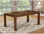 East West Furniture LM7-0N-T Lismore Dining Room Table - Rectangle Rustic Wood Table, 40x72 Inch, Walnut