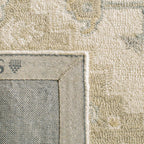 SAFAVIEH Area Rug 8x10 - Micro-Loop Collection - Large - Ivory & Beige, Handmade Wool, Shabby Chic Design, Ideal for Living Room, Bedroom, Office, Dining Space (MLP503B)