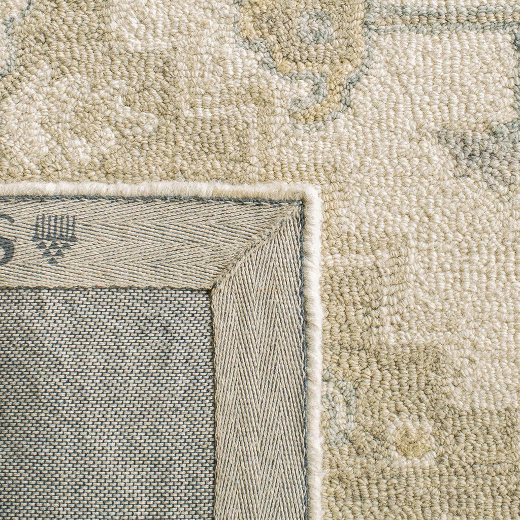 SAFAVIEH Area Rug 8x10 - Micro-Loop Collection - Large - Ivory & Beige, Handmade Wool, Shabby Chic Design, Ideal for Living Room, Bedroom, Office, Dining Space (MLP503B)