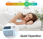 LG 8,000 Window Air Conditioner, 115V, 350 Sq.Ft. (14' x 25' Room Size), Quiet Operation, Electronic Control with Remote, 3 Cooling & Fan Speeds, Auto Restart, 8000 BTU, White