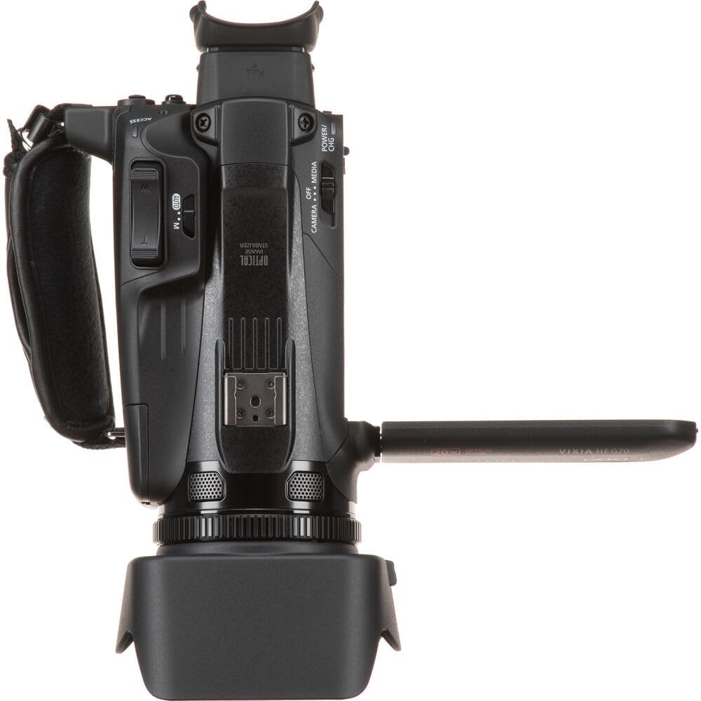 Canon VIXIA HF G70 4K Camcorder – UHD Video Camera with 20x Optical Zoom  1/2.3" CMOS Sensor  Dual SD Slots & HDMI Output (5734C002) + Shoulder Bag + 64GB Memory Card