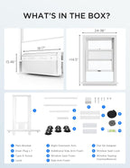 Midea 12,000 BTU U Shaped Smart Inverter Window Air Conditioner - Cools 550 Sq Ft, Ultra Quiet with Open Window Flexibility - Alexa/Google Assistant Compatible - 35% Energy Savings, Remote (Updated)