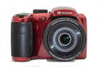 Kodak PIXPRO AZ255-RD 16MP Digital Camera 25X Optical Zoom 24mm Wide Angle Lens Optical Image Stabilization 1080P Full HD Video 3" LCD Vlogging Camera (Red)