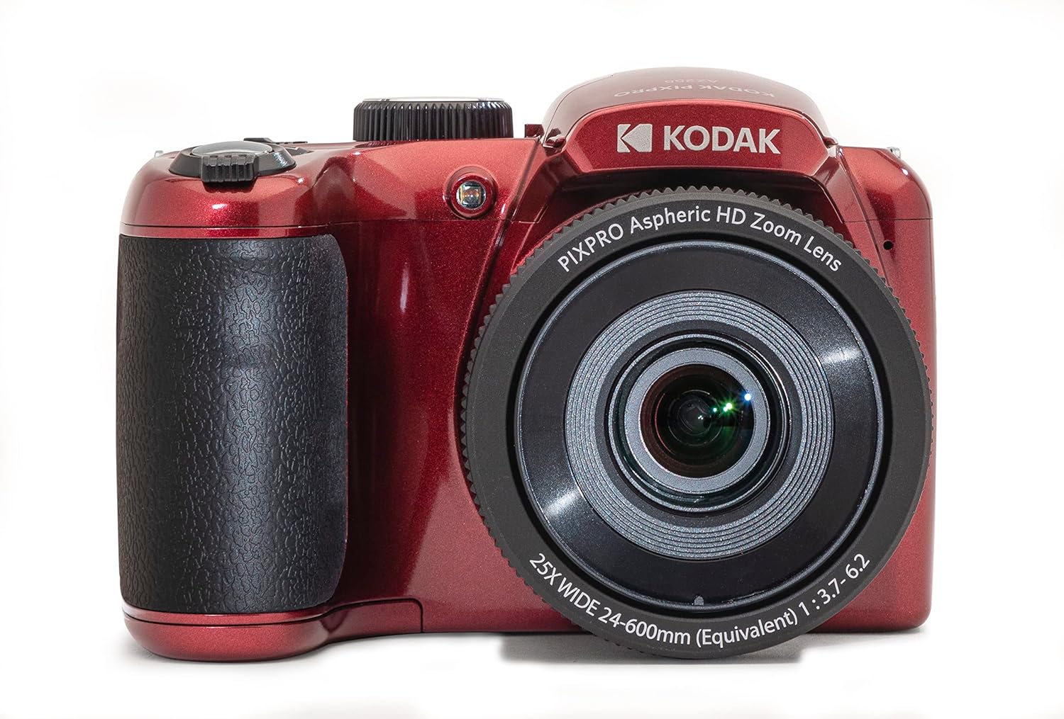 Kodak PIXPRO AZ255-RD 16MP Digital Camera 25X Optical Zoom 24mm Wide Angle Lens Optical Image Stabilization 1080P Full HD Video 3" LCD Vlogging Camera (Red)