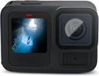 GoPro HERO13 (Hero 13) Black - Waterproof Action Camera with 5.3K HDR Video  27MP Photos  1/1.9" Image Sensor  Live Streaming  Webcam  Stabilization + 64GB Card & 50 Piece Accessory Kit - Bundle