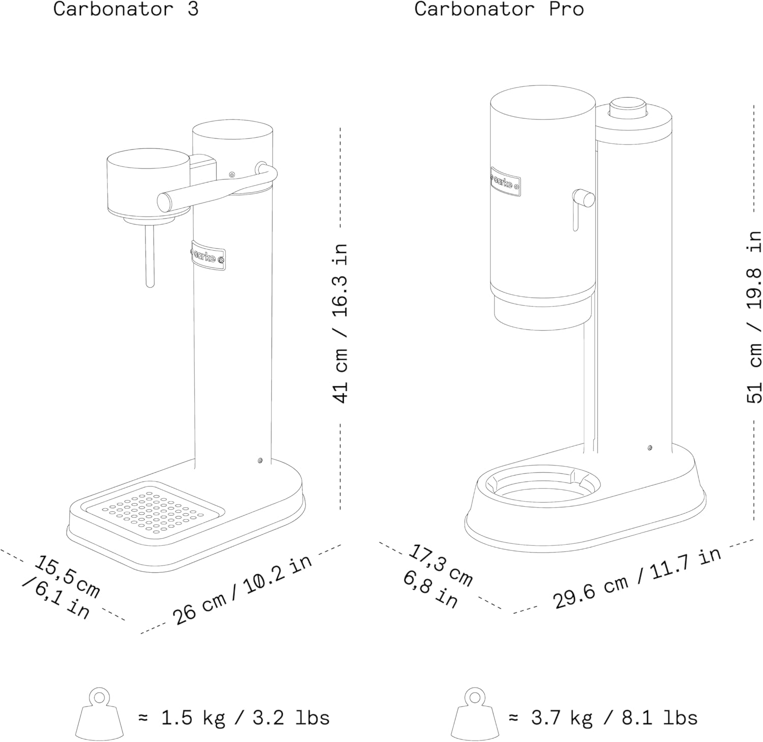 Aarke Carbonator Pro, Sparkling & Carbonation Water Machine, Stainless Steel with Glass Reusable Bottle Volume 800 mL/27 fl oz (Sand)
