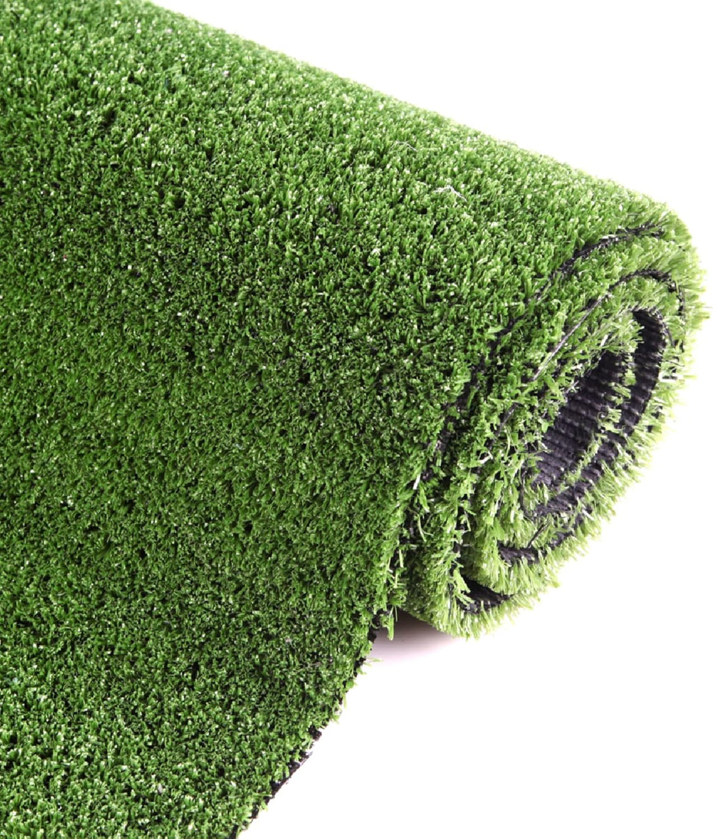 Artificial Grass Turf  10ft x 10ft 0.4" Pile Height  Indoor Outdoor Fake Astroturf Rug Carpet Mat for Balcony Decor Backyard Patio Backdrop Fence Wall Decorations Dogs