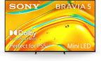 Sony BRAVIA 5 65 Inch TV  Mini LED  4K Smart Google TV  XR Processor with AI Technology 120hz Television with Dolby Vision/Atmos  Exclusive Features for PlayStation®5  K-65XR50  2025 Model
