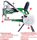 Manual Leather Sewing Machine Hand Shoe Cobbler Stitching Repair Mending Machine Patcher Dual Cotton Nylon Line Sewing Machine