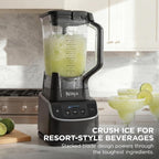 Ninja UltraCrush Professional Blender | 1000W, XL 72-oz.* Pitcher | Total Crushing Technology | 3 Manual Speeds for Ice Crushing, Smoothies, Sauces & More | Full-Size Blender | Black | BP201
