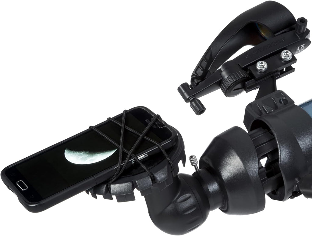 Celestron Inspire 100AZ Refractor Telescope with Built-in Smartphone Adapter  Blue