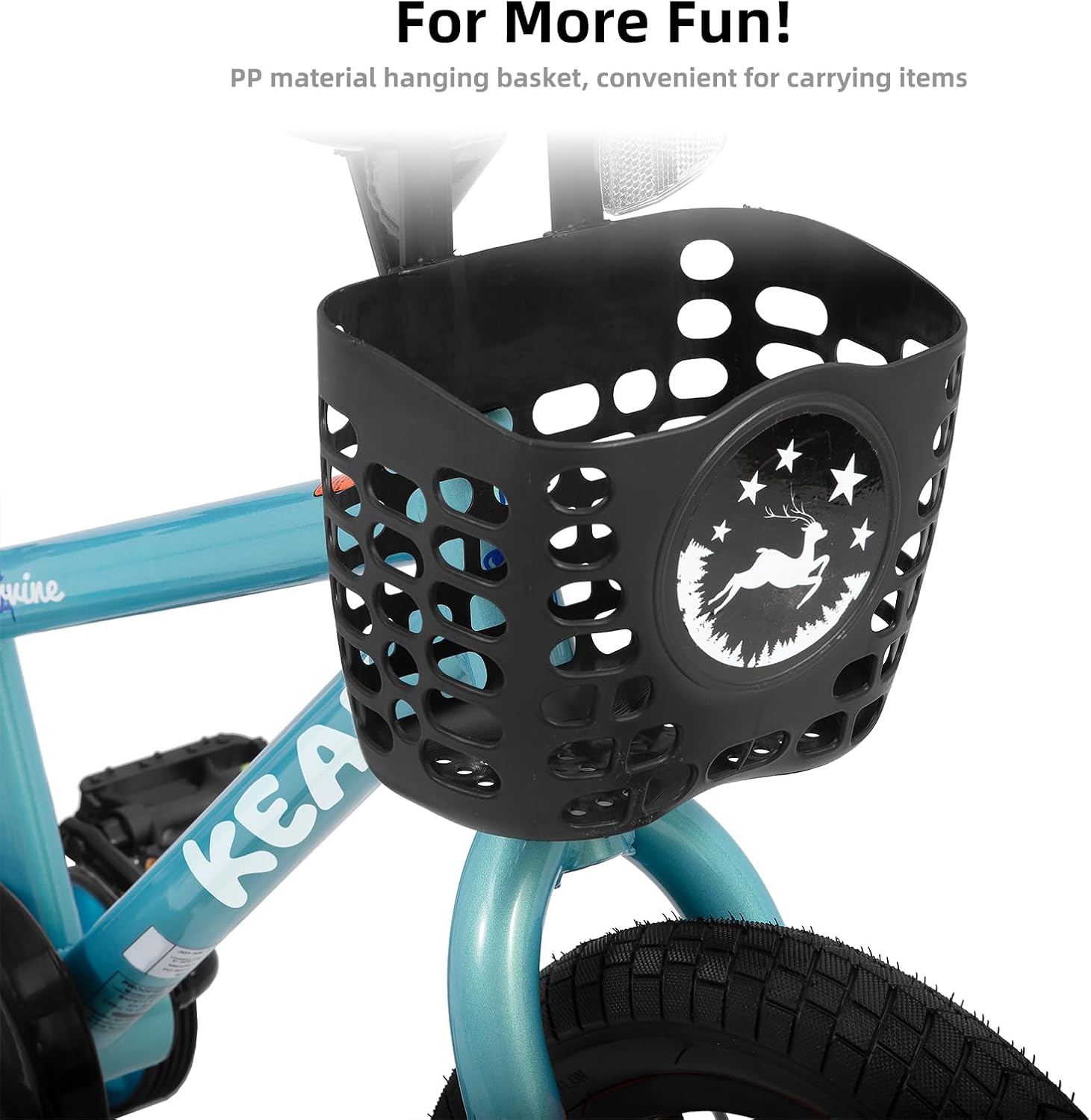 KEANO Cervine 14 16 20 Inch Kids Bike for Boys Girls Ages 3-10 Years, 14 16 Inch Toddler BMX Bikes with Training Wheels and Basket, 20 in Children Bicycles with Kickstand