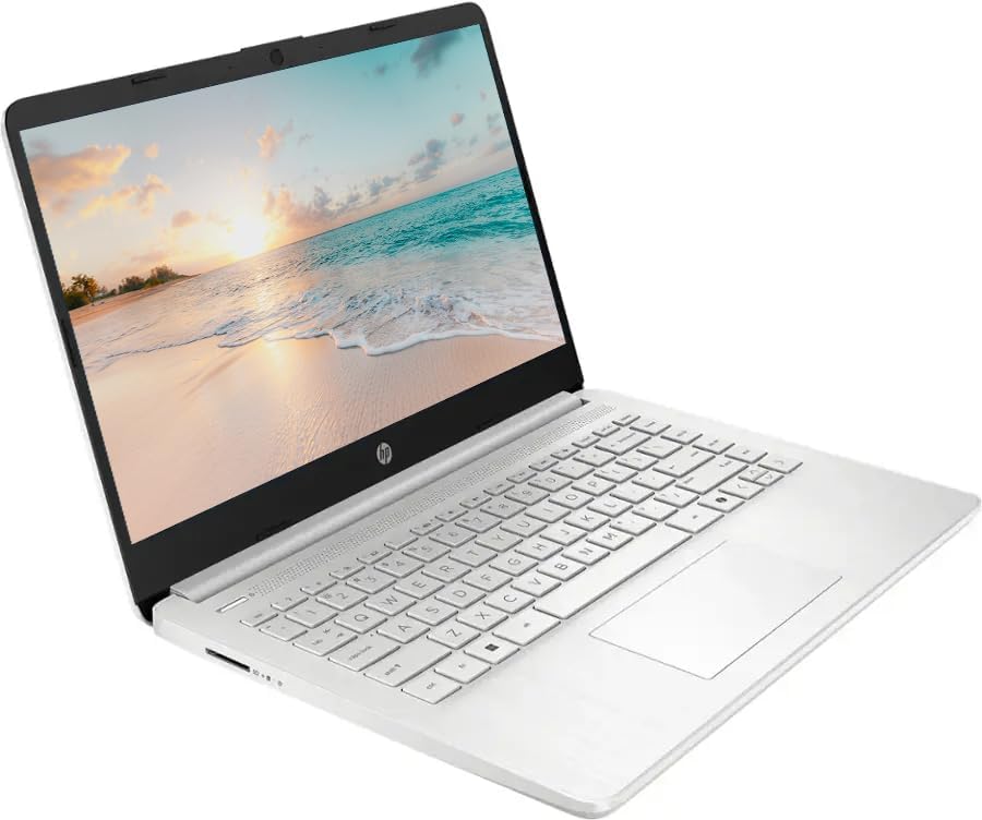 HP 14" LED Business Laptop Computer  16GB RAM 640GB Storage (128GB UFS + 512GB SD Card)  Intel Quad-Core N150 Processor  Windows 11 S & 1-Year Microsoft Office 365 Included  PLUSERA Earphones  Silver