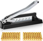Heavy Duty Ferrule Crimping Tool, Standard Air Hose Repair kit with 5 Dies & 100 Ferrules Fittings