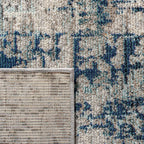 SAFAVIEH Madison Collection X-Large Area Rug - 12' x 18', Grey & Blue, Modern Abstract Design, Non-Shedding & Easy Care, Ideal for High Traffic Areas in Living Room, Bedroom (MAD460K)