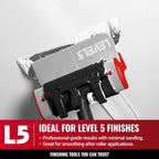 LEVEL5 24-Inch Skimming Blade | Precision 0.3mm German stainless steel blade insert (replaceable), ergonomic aluminum blade profile | 4-924