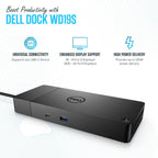 Dell WD19S Docking Station Dual Monitor - Dock Station with 180W + USB Type-C + HDMI+ Dual DisplayPort - Ultimate Laptop Docking Station