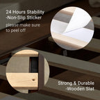 LIFEMENT Signature Wood Platform Bed Frame with Headboard, Essential, Noise Free, Under Bed Storage, No Box Spring Needed, Easy Assembly (Walnut, King (U.S. Standard))