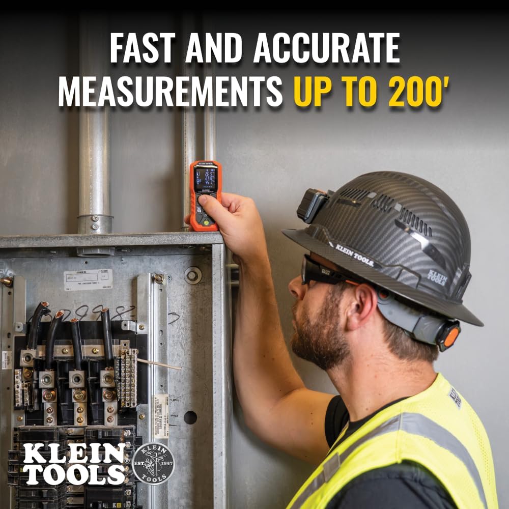 Klein Tools Laser Distance Measure, Measures in Feet, Inches, Meters
