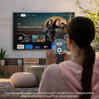 SYLVOX 50 Inch Outdoor Smart Television Weatherproof Google TV  4K 700NIT High Brightness Temperature Resistant IP55 Waterproof TVs  Anti-Scratch  Suitable for Partial Sun (Patio Series)